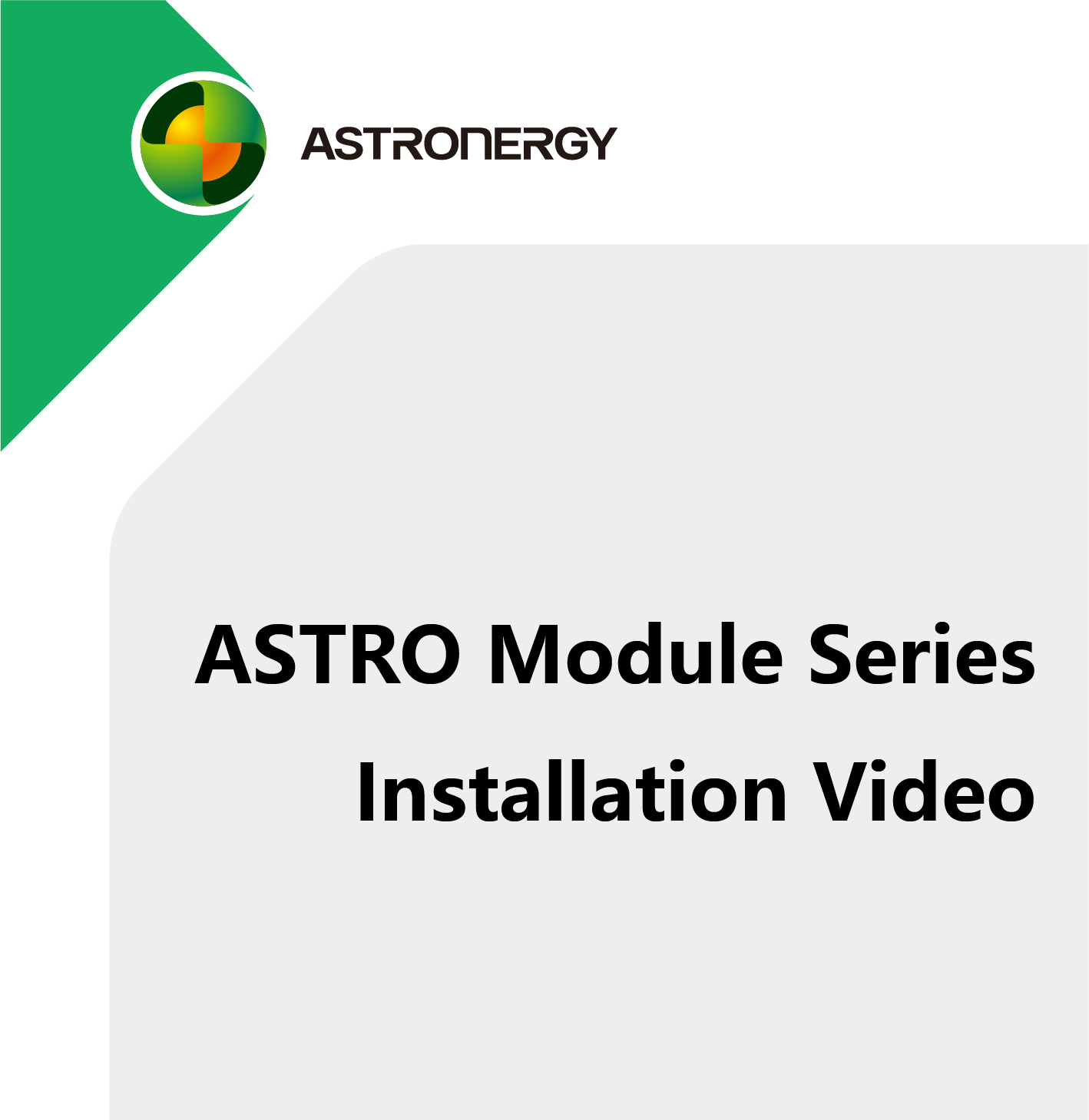 Video dell\'Installazione delle Serie di Moduli ASTRO