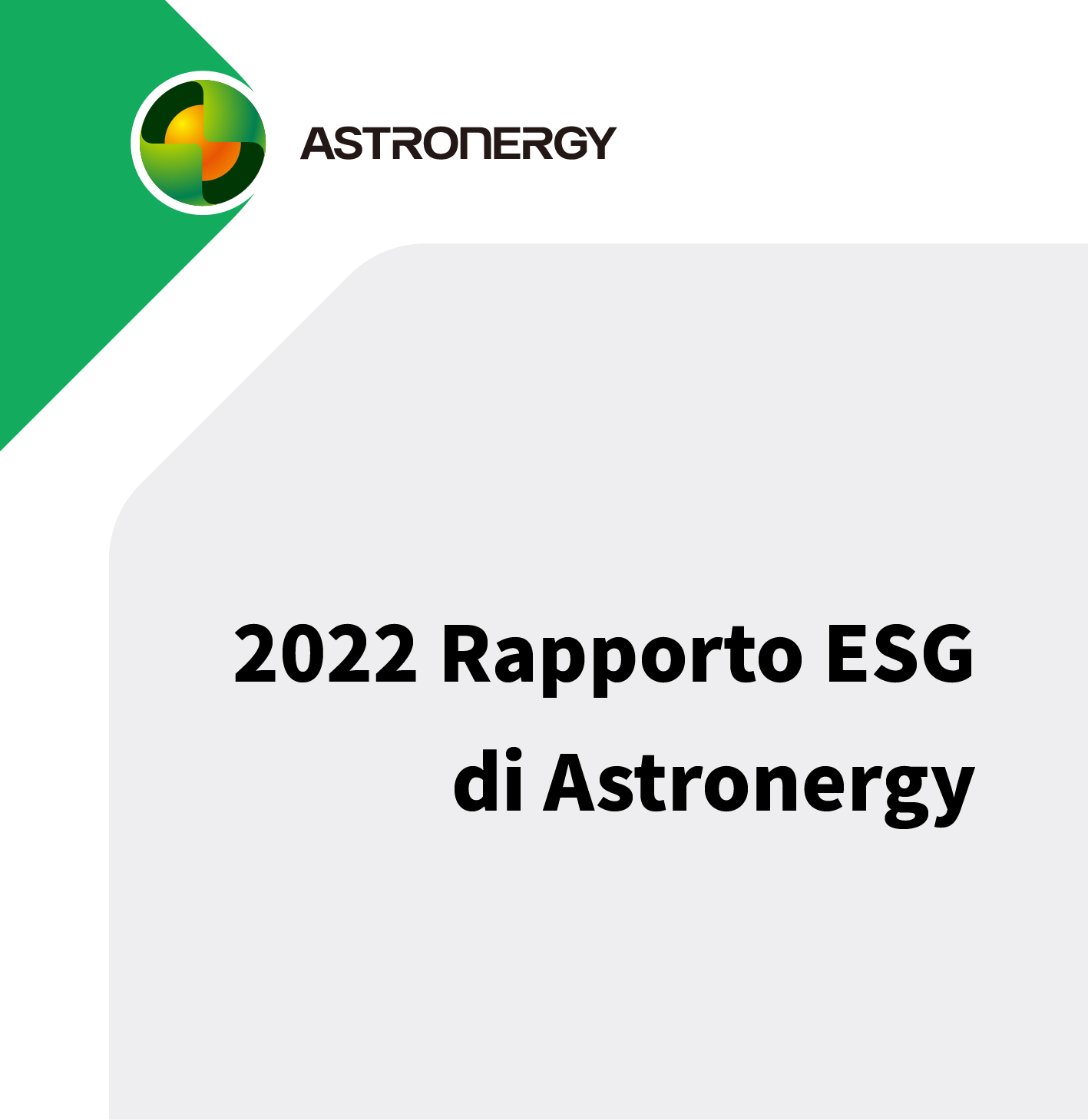 2022 Rapporto ESG di Astronergy 