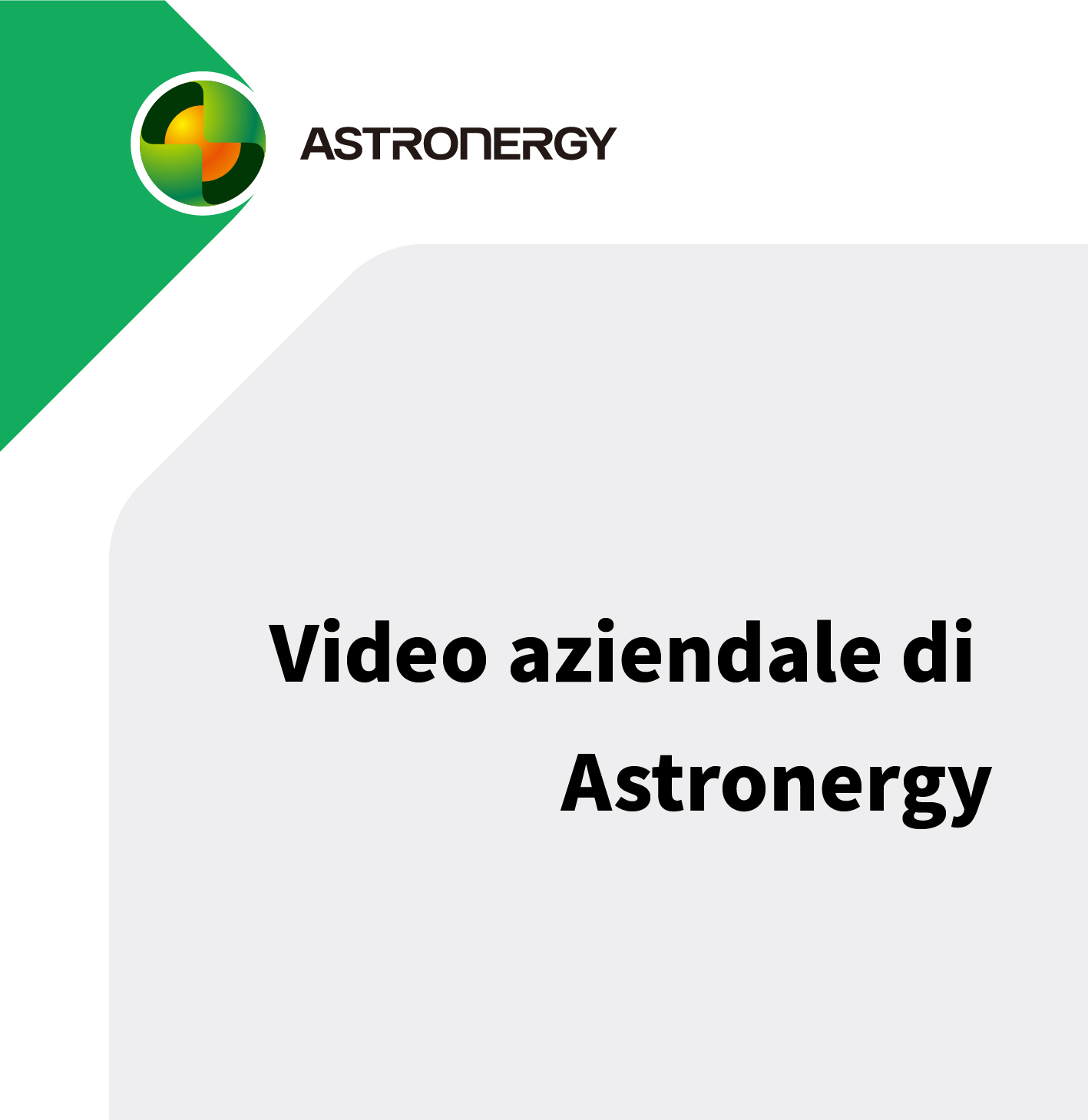 Video aziendale di Astronergy